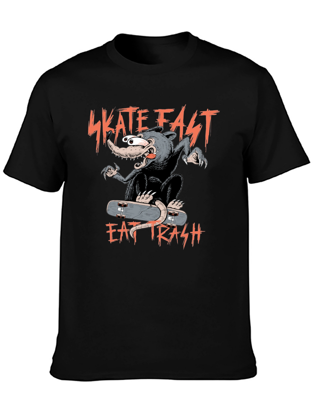 Skate Fast Eat Trash Graphic Tee