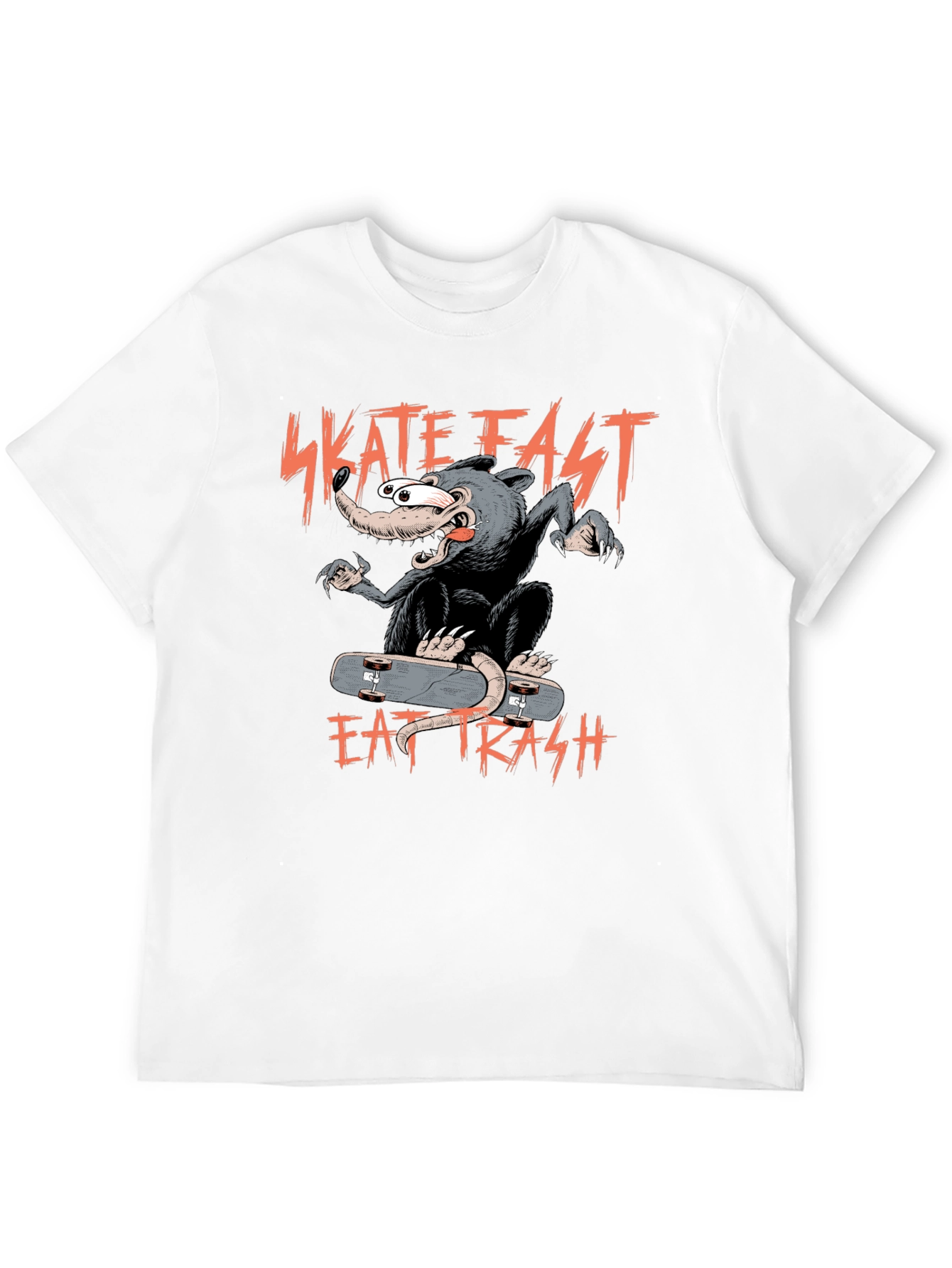 Skate Fast Eat Trash Graphic Tee