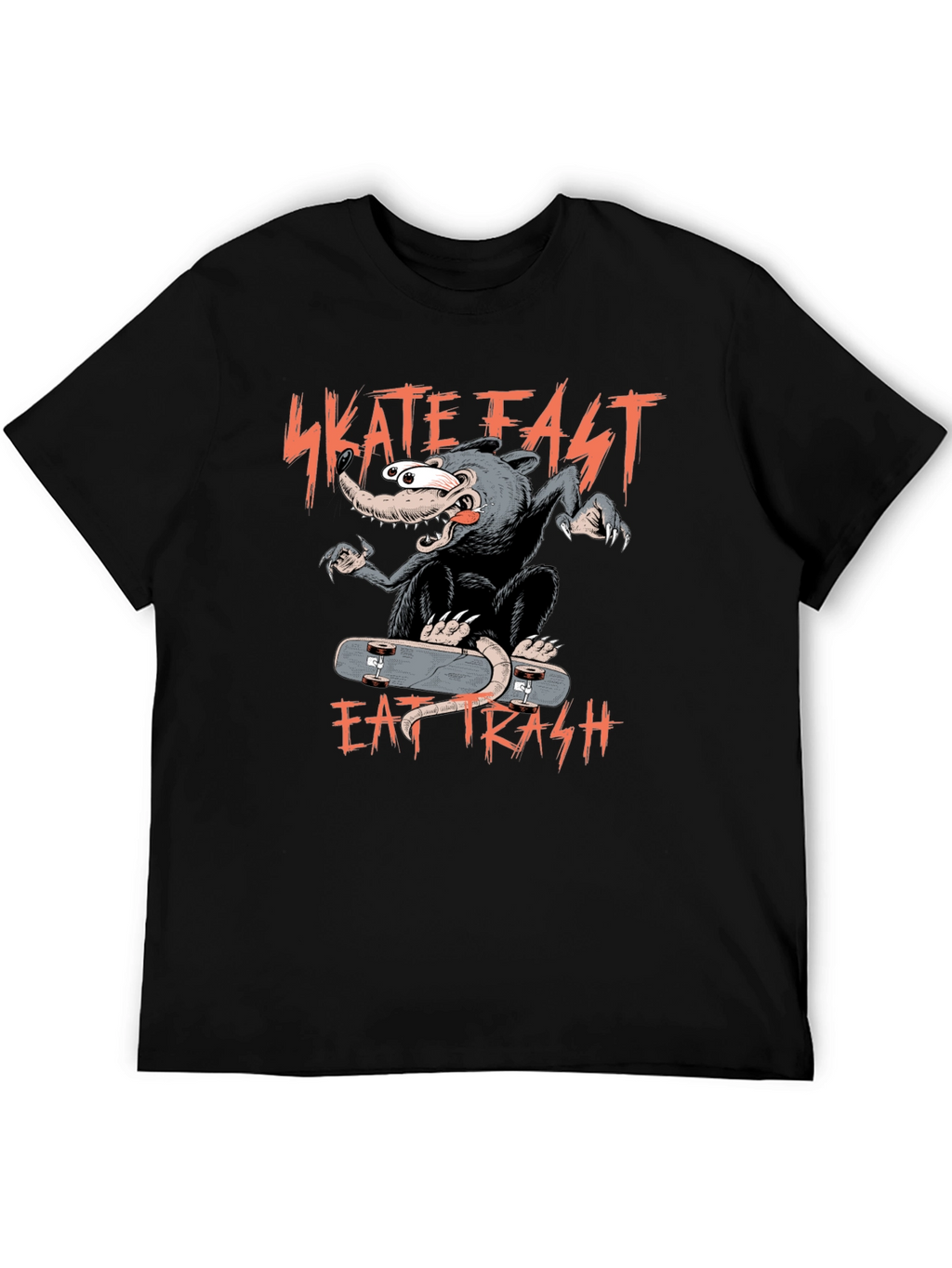 Skate Fast Eat Trash Graphic Tee