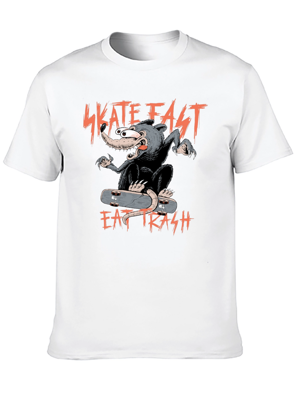 Skate Fast Eat Trash Graphic Tee