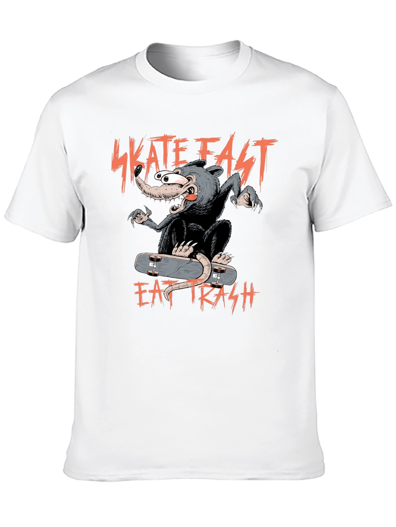 Skate Fast Eat Trash Graphic Tee