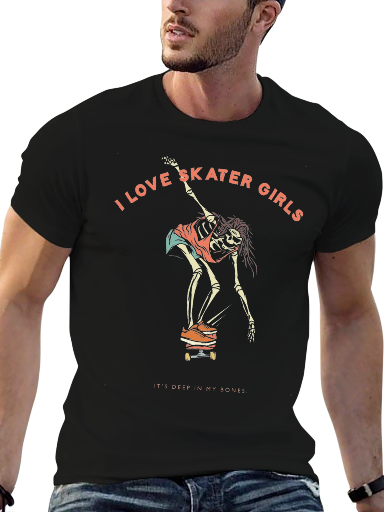 I Love Skater Girls Graphic Tee