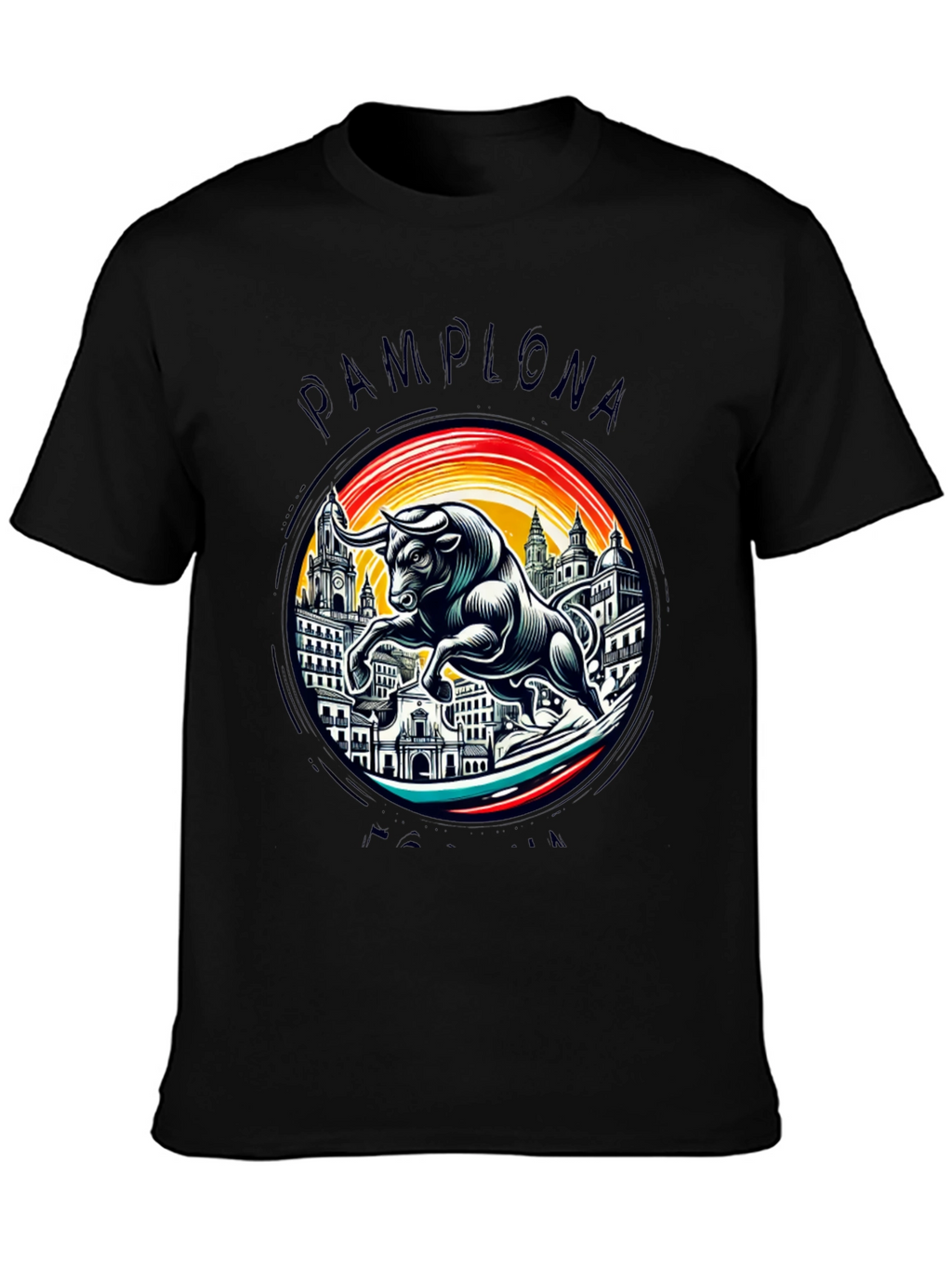Pamplona Bull T-Shirt - Stylish Graphic Tee