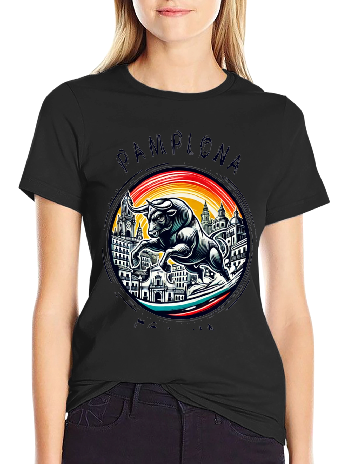 Pamplona Bull T-Shirt - Stylish Graphic Tee