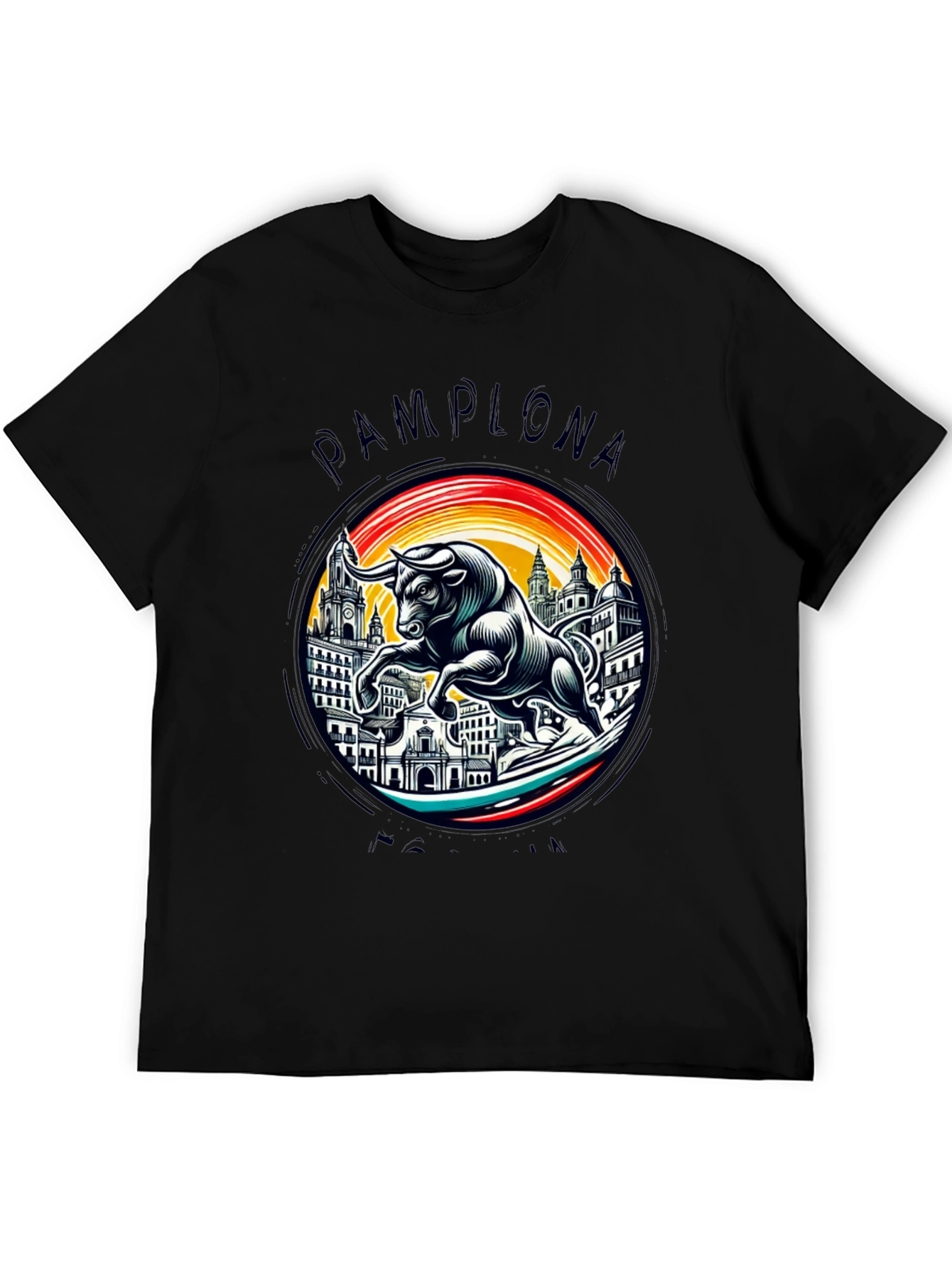 Pamplona Bull T-Shirt - Stylish Graphic Tee