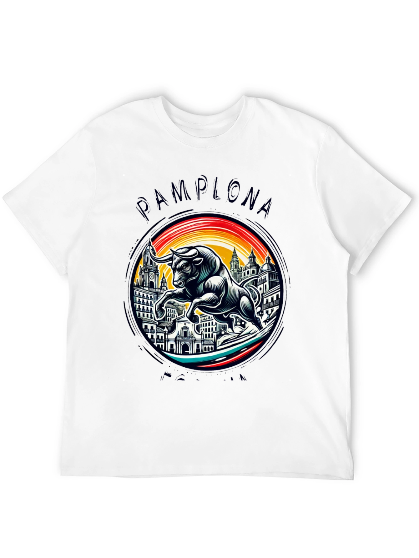 Pamplona Bull T-Shirt - Stylish Graphic Tee