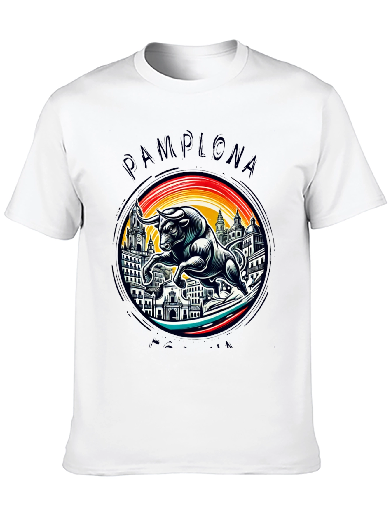 Pamplona Bull T-Shirt - Stylish Graphic Tee