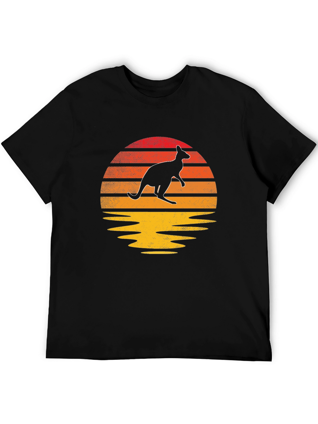 Retro Kangaroo Sunset T-Shirt