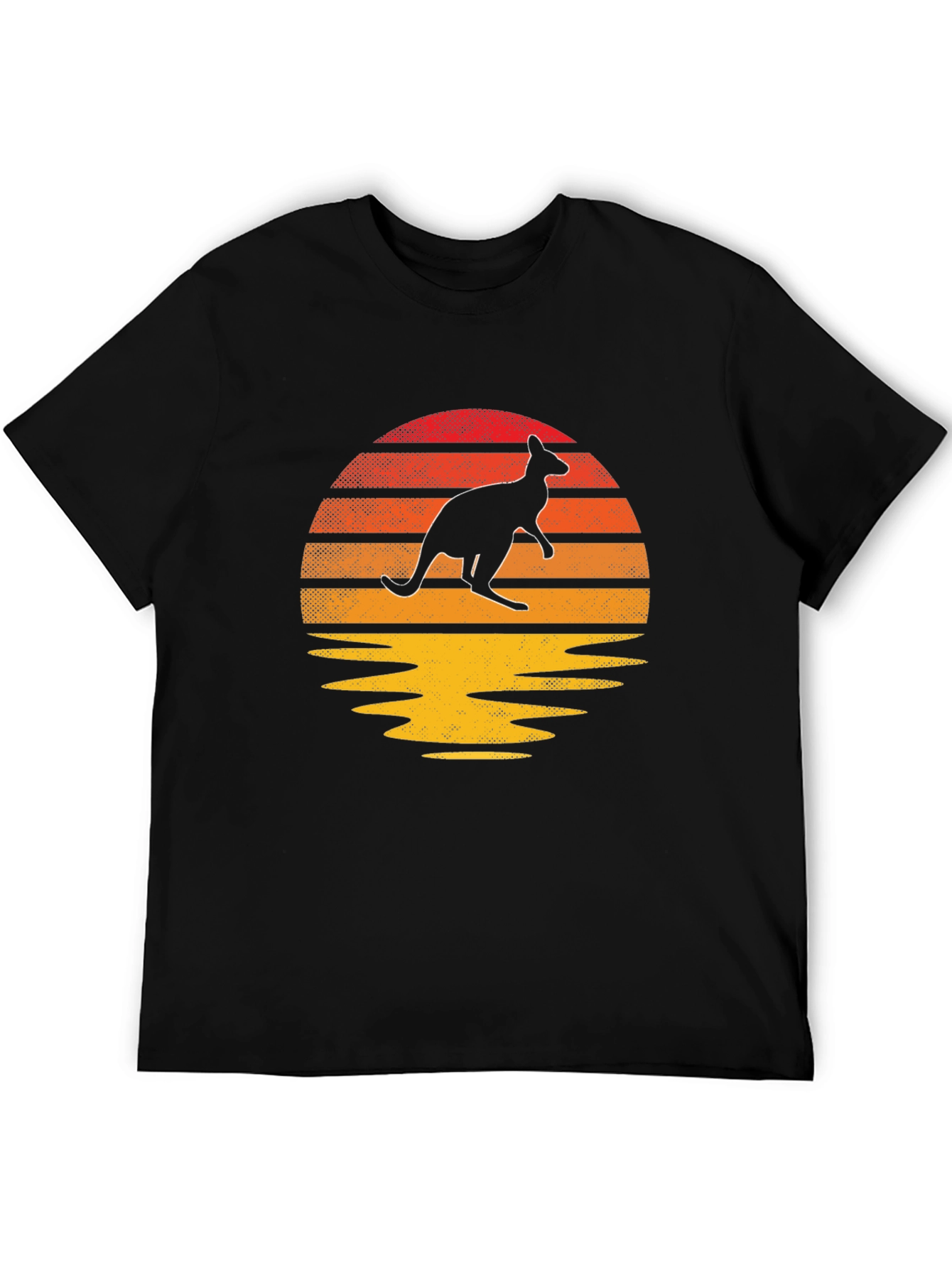 Retro Kangaroo Sunset T-Shirt
