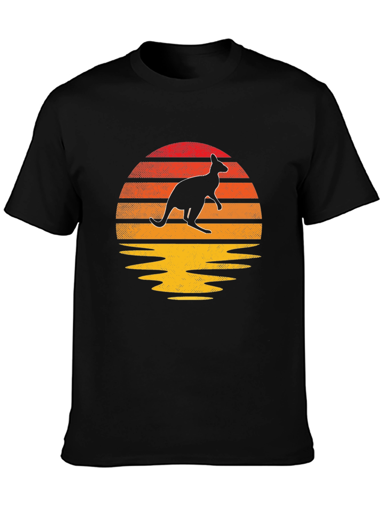 Retro Kangaroo Sunset T-Shirt
