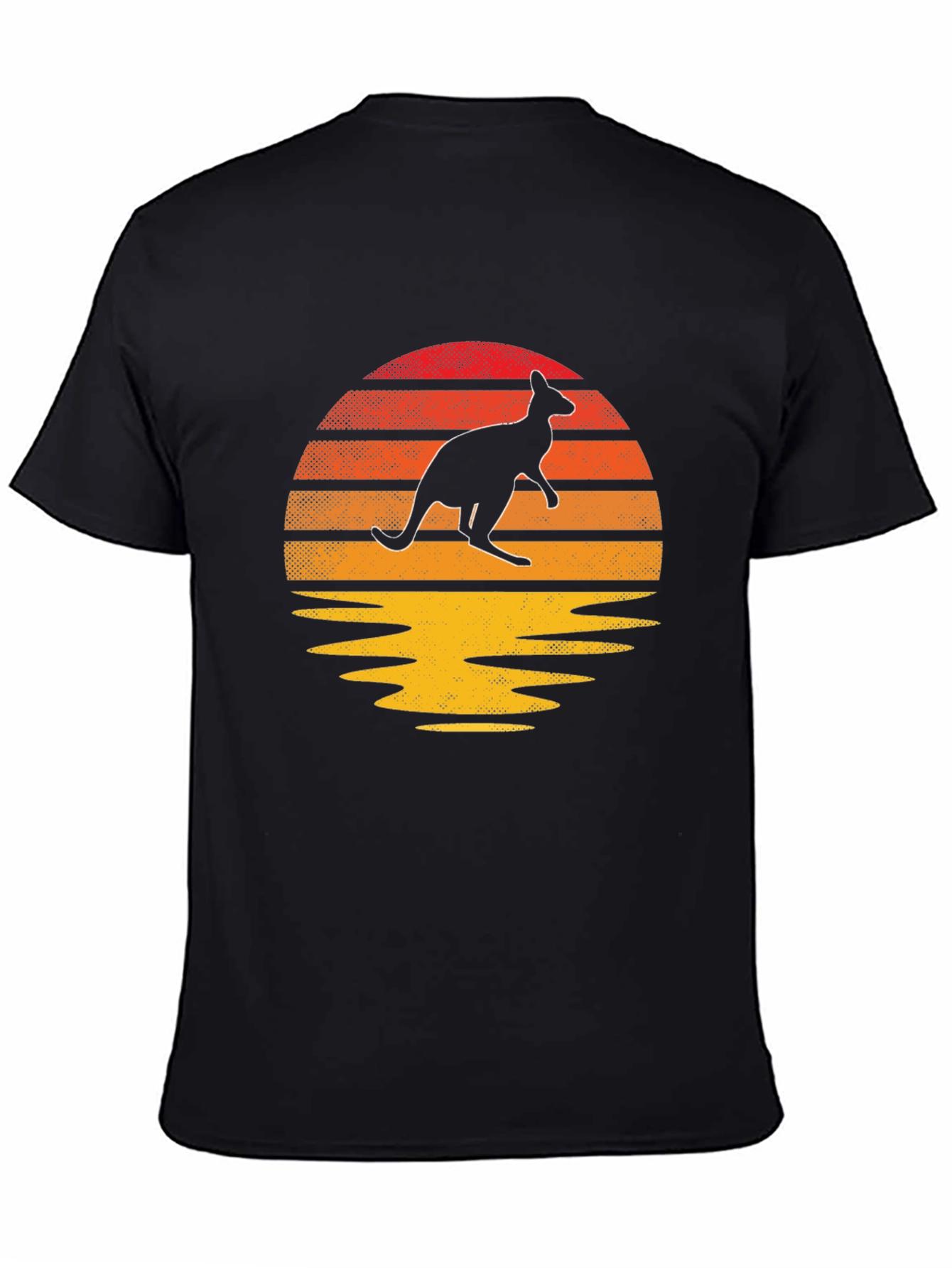 Retro Kangaroo Sunset T-Shirt
