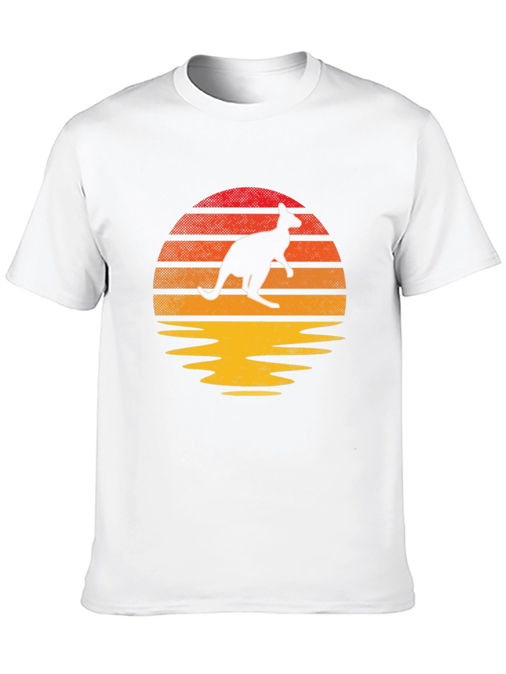 Retro Kangaroo Sunset T-Shirt