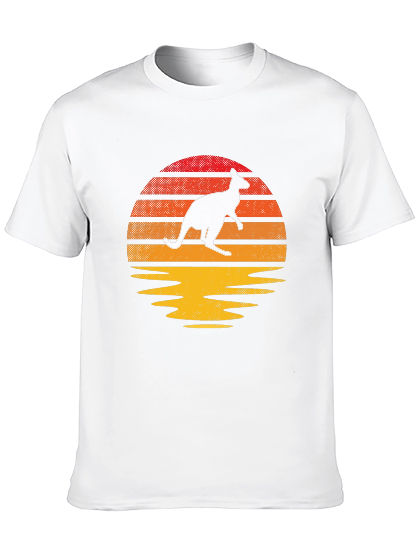 Retro Kangaroo Sunset T-Shirt