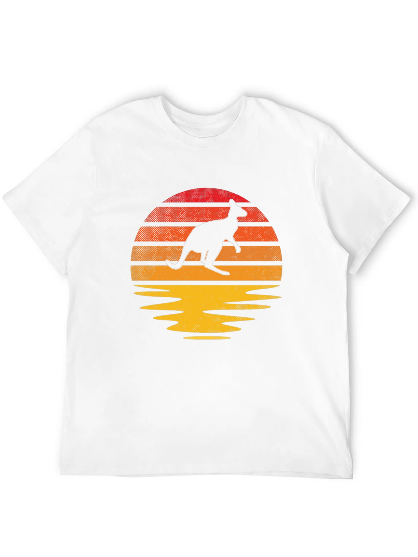 Retro Kangaroo Sunset T-Shirt