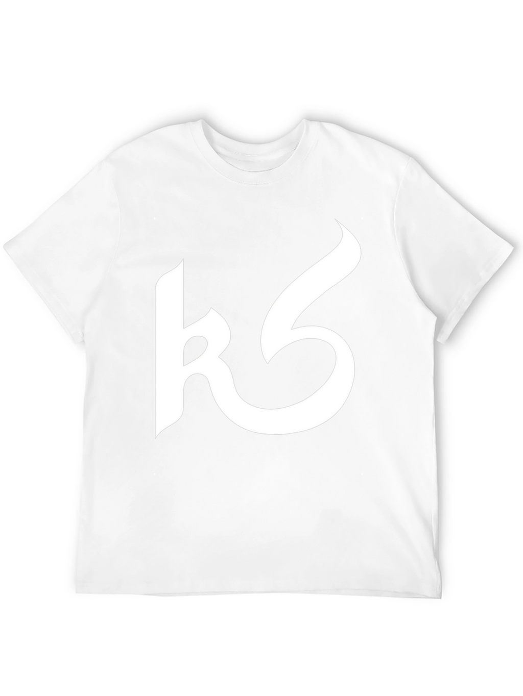 Modern Black Tee with Abstract White Design