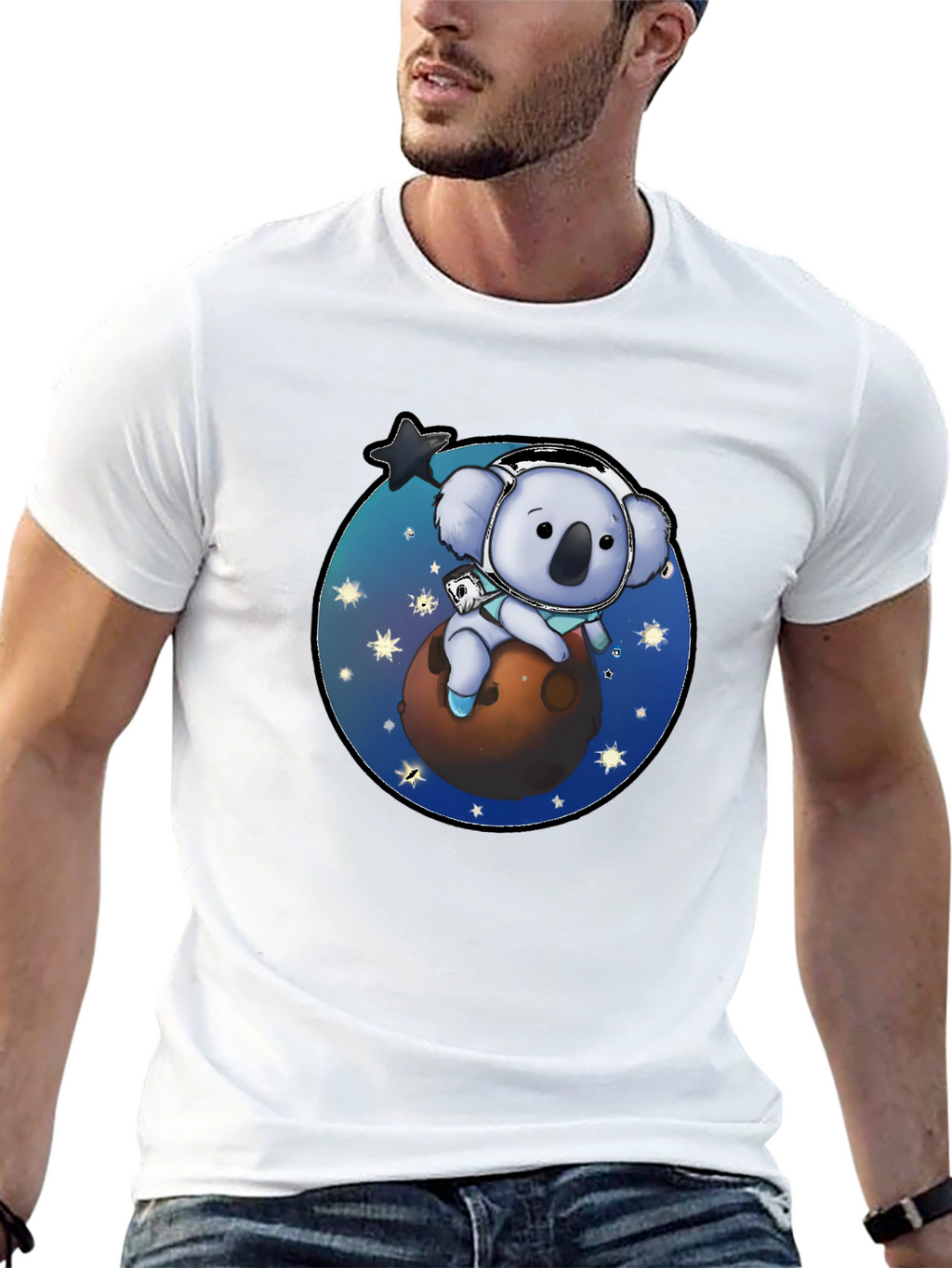 Koala Astronaut T-Shirt - Space Adventure Graphic Tee