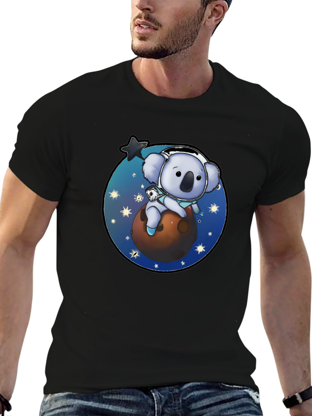 Koala Astronaut T-Shirt - Space Adventure Graphic Tee