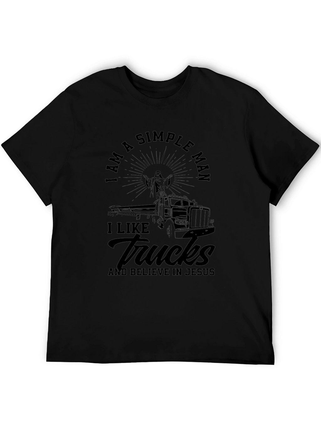 I am a Simple Man Trucker Tee