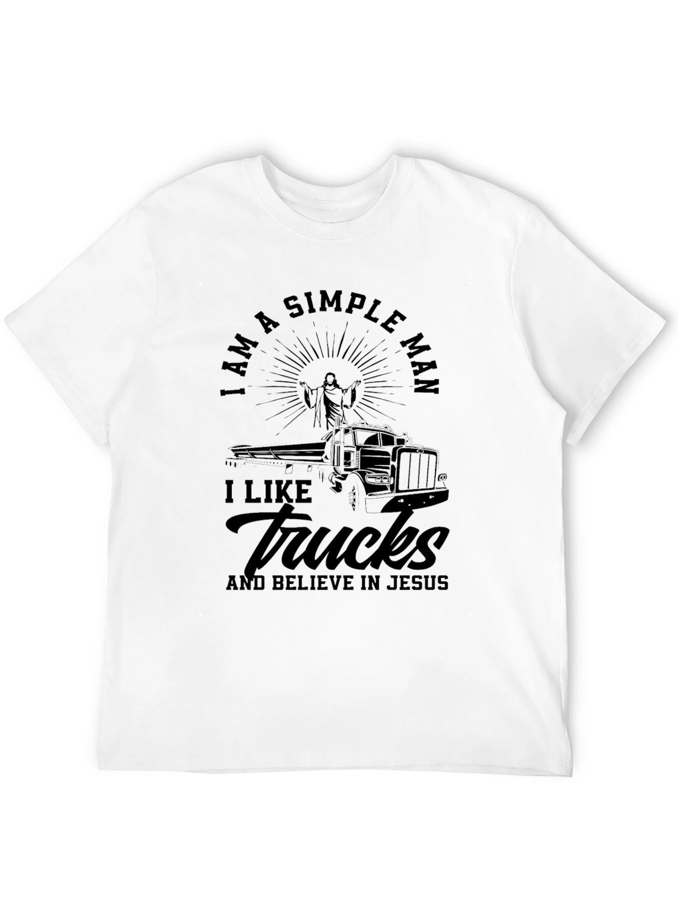I am a Simple Man Trucker Tee