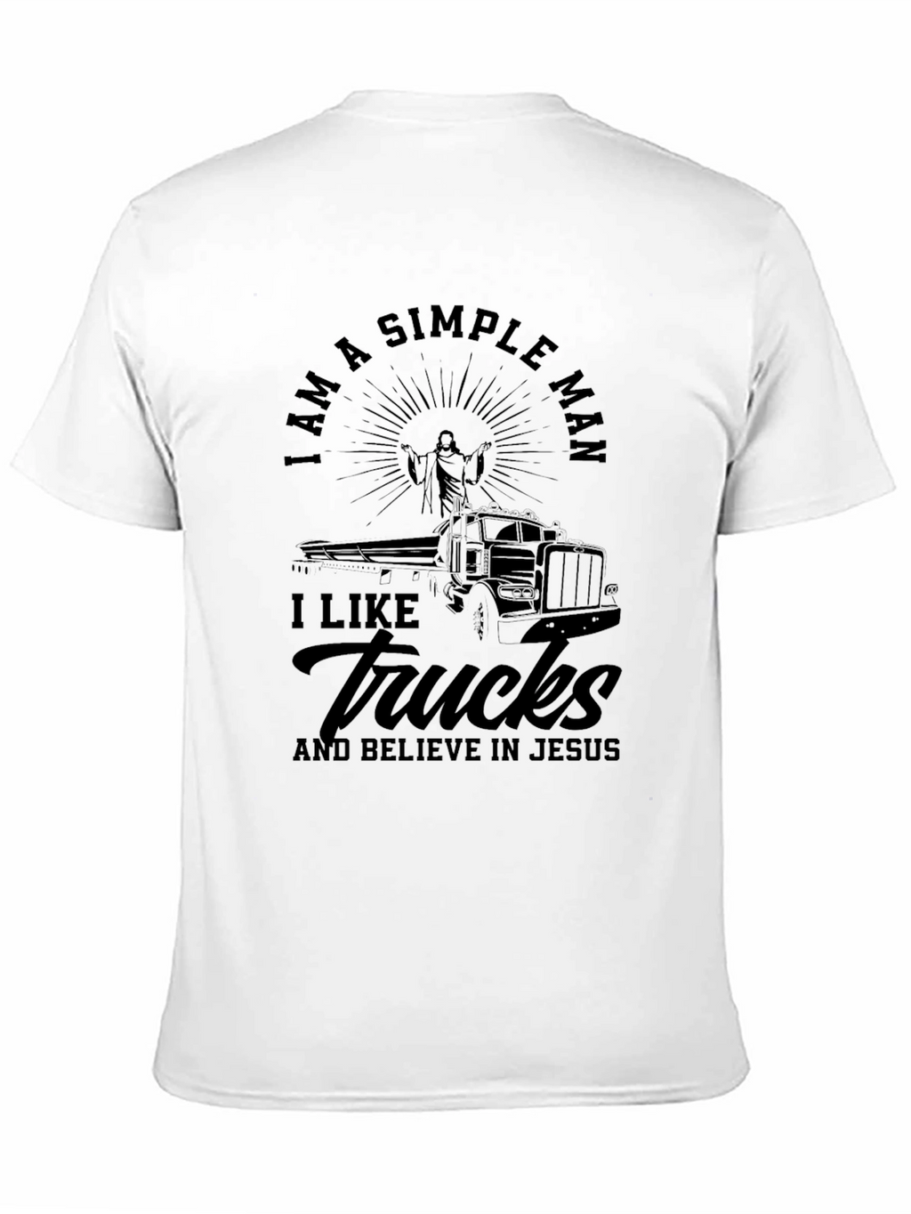 I am a Simple Man Trucker Tee
