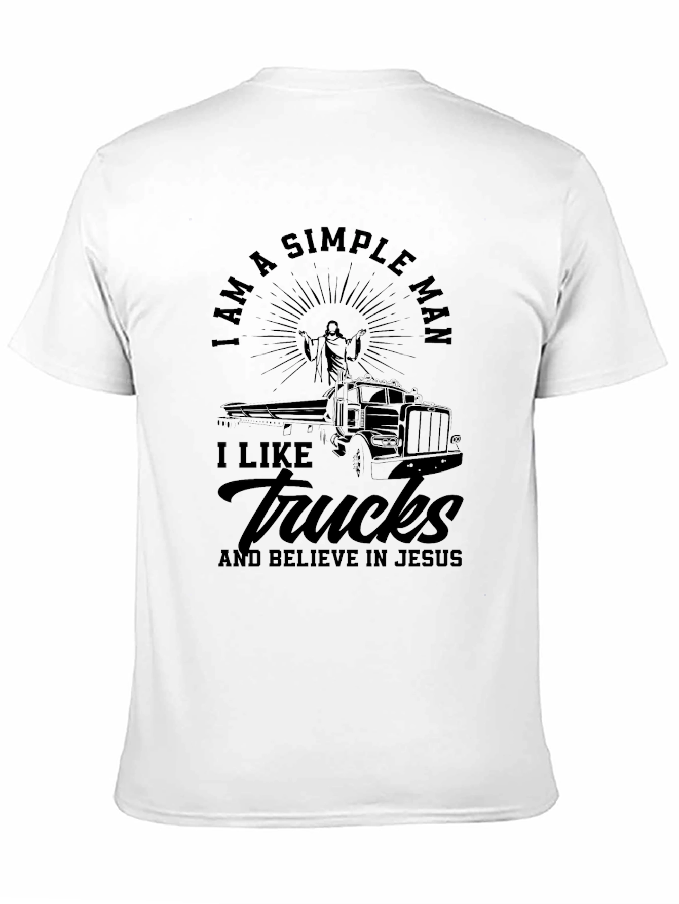 I am a Simple Man Trucker Tee