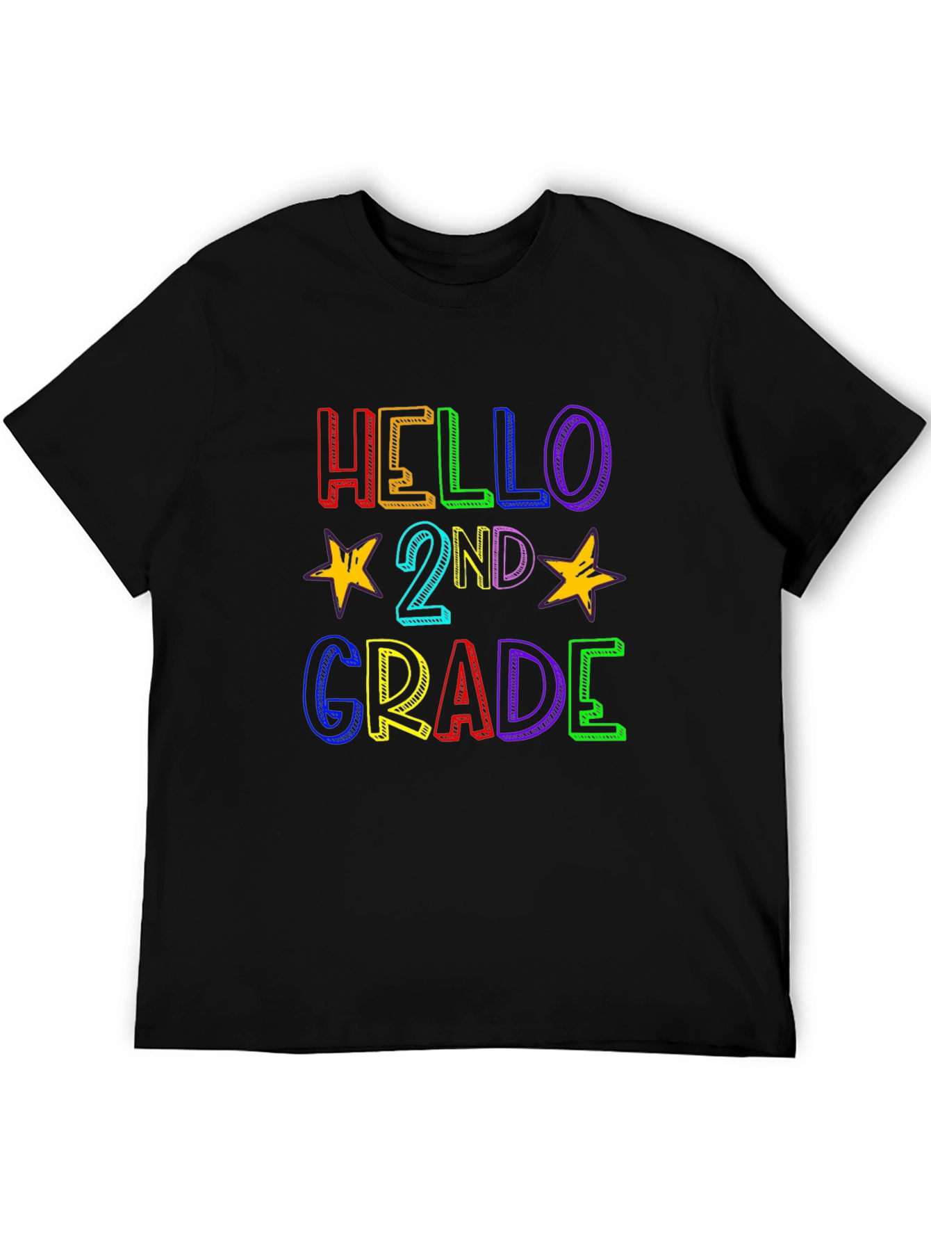 Hello 2nd Grade Colorful T-Shirt
