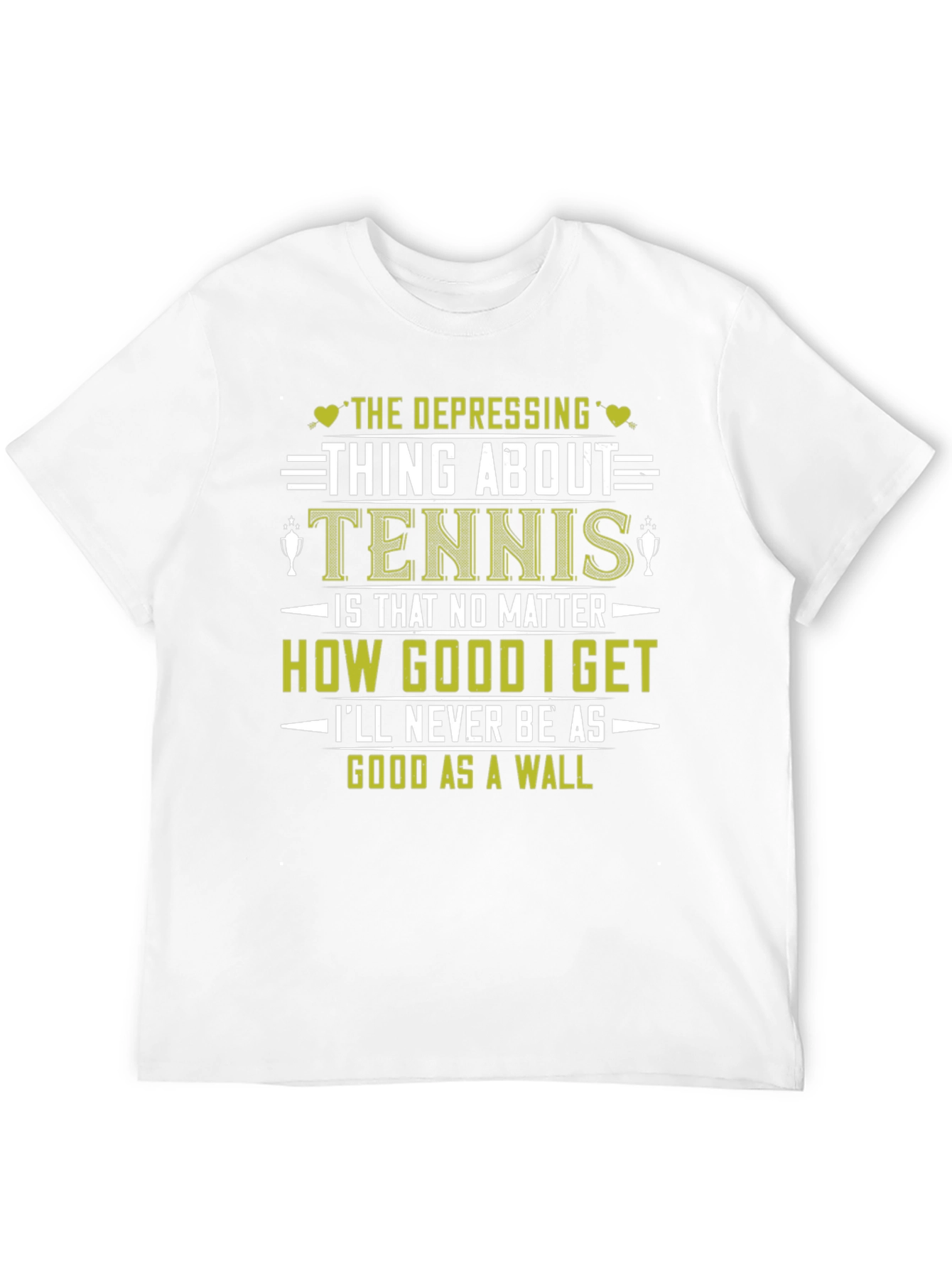 Funny Tennis T-Shirt: Depressing Thing About Tennis