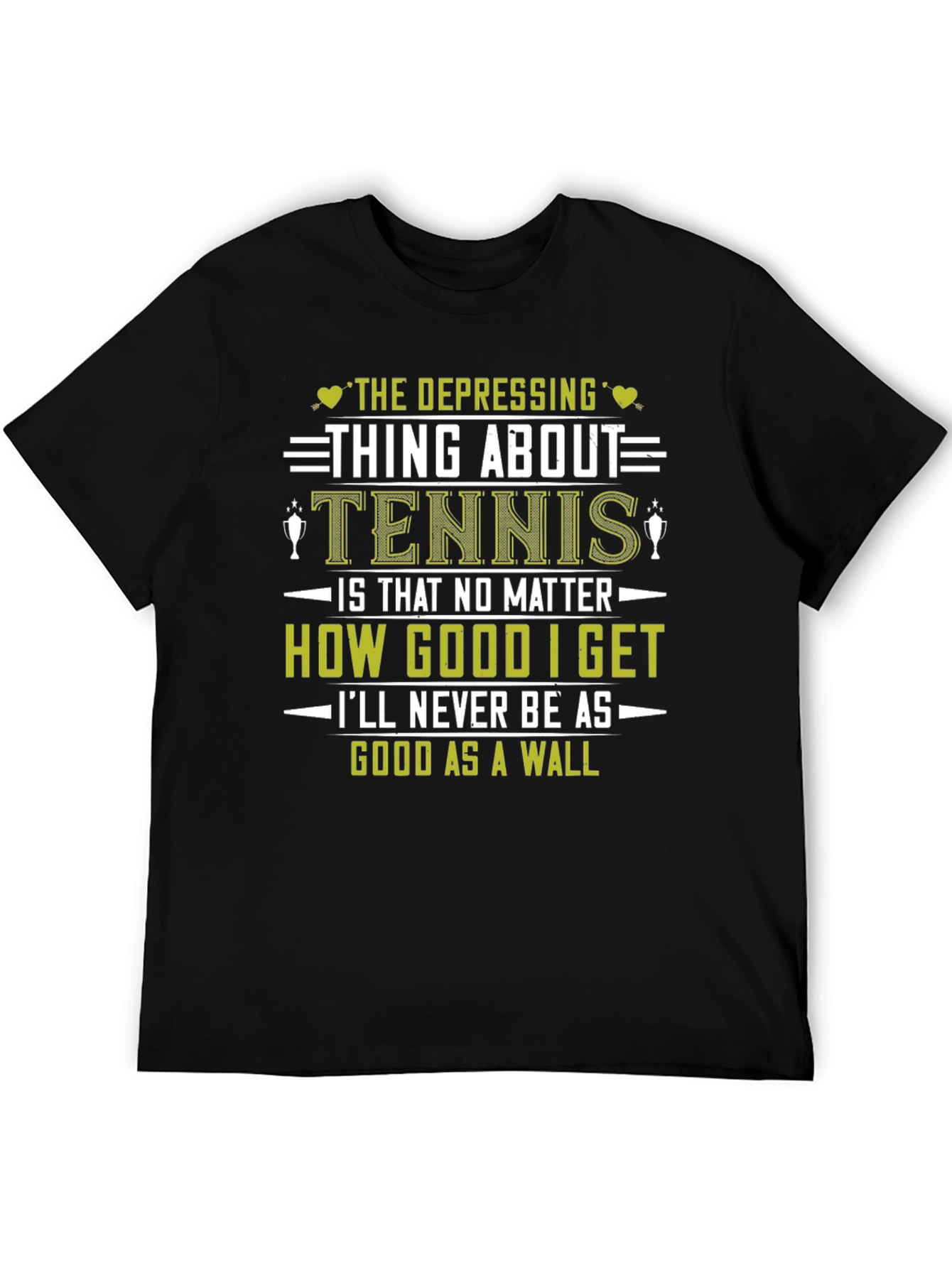 Funny Tennis T-Shirt: Depressing Thing About Tennis