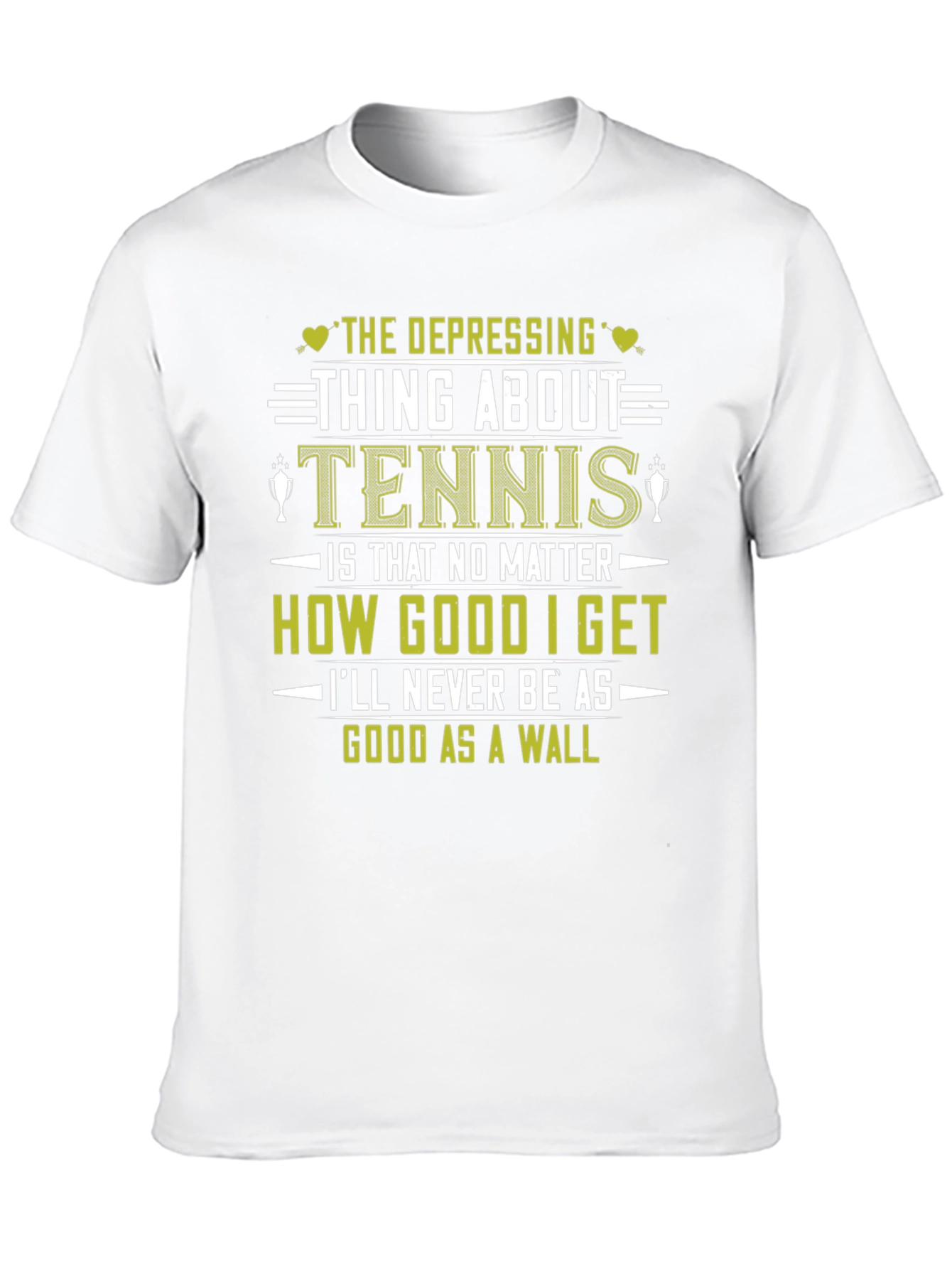 Funny Tennis T-Shirt: Depressing Thing About Tennis