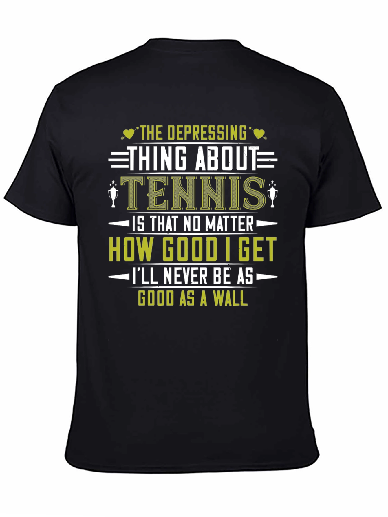 Funny Tennis T-Shirt: Depressing Thing About Tennis