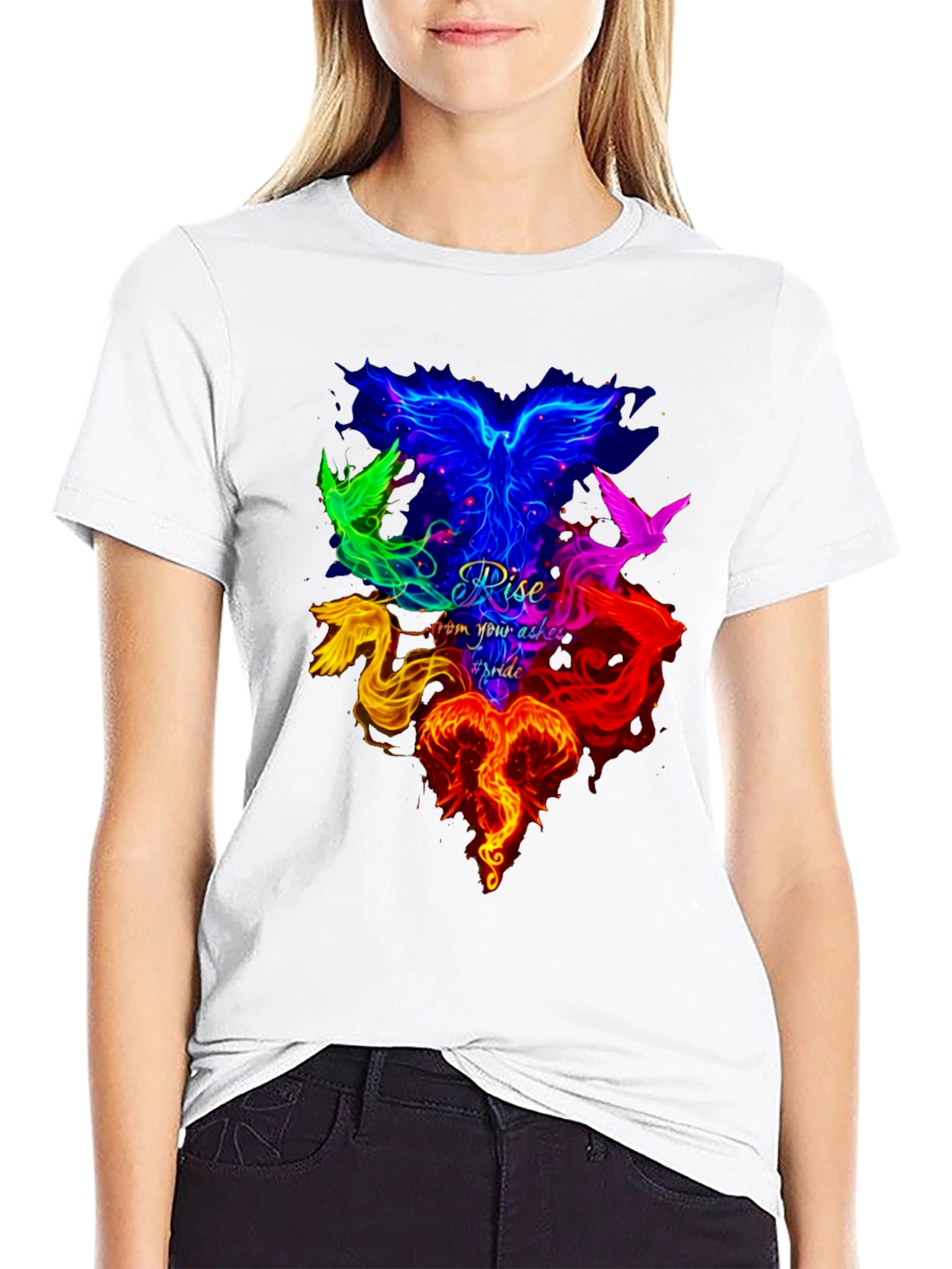 Rise From Your Ashes Pride Phoenix T-Shirt