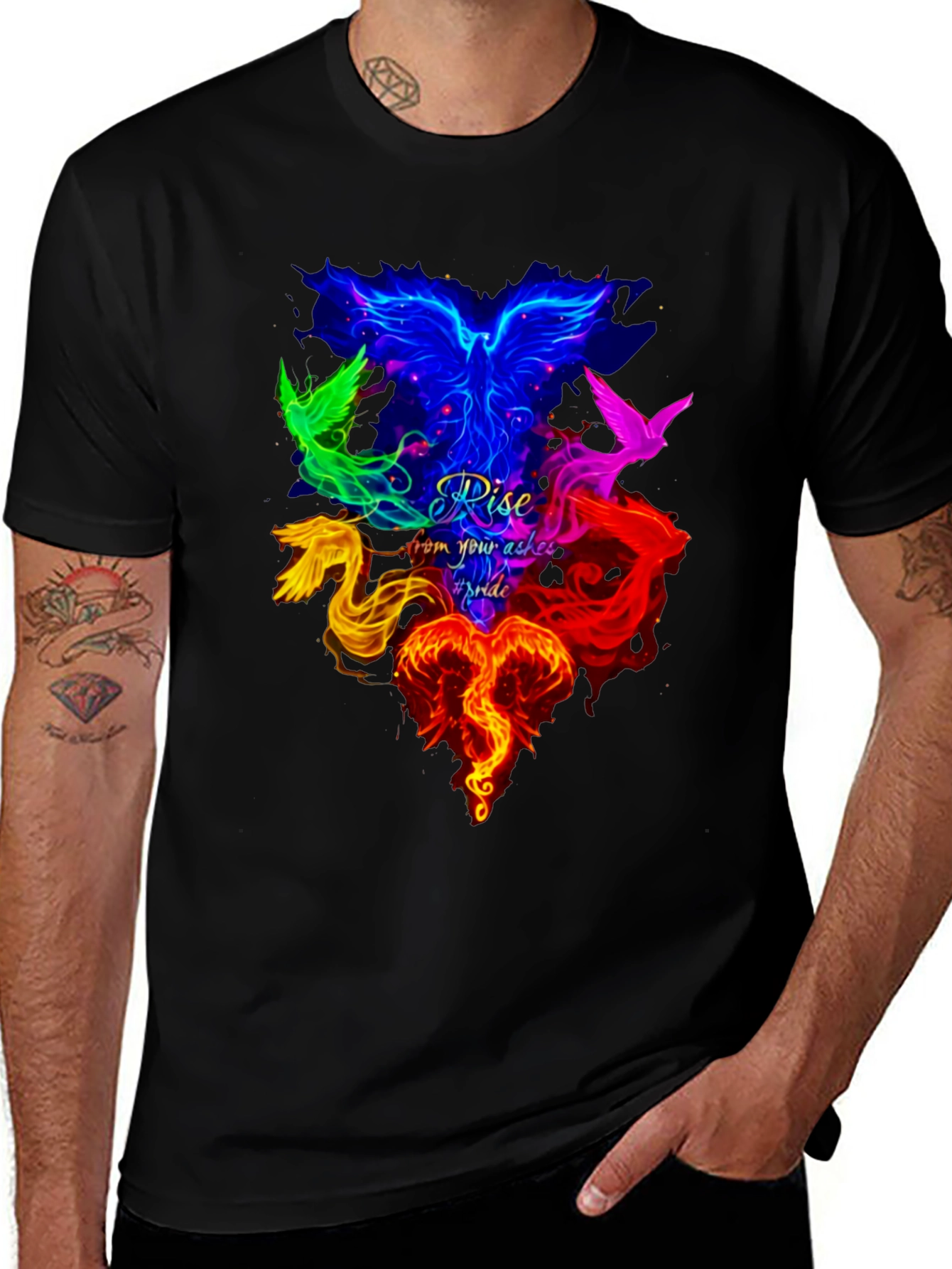 Rise From Your Ashes Pride Phoenix T-Shirt