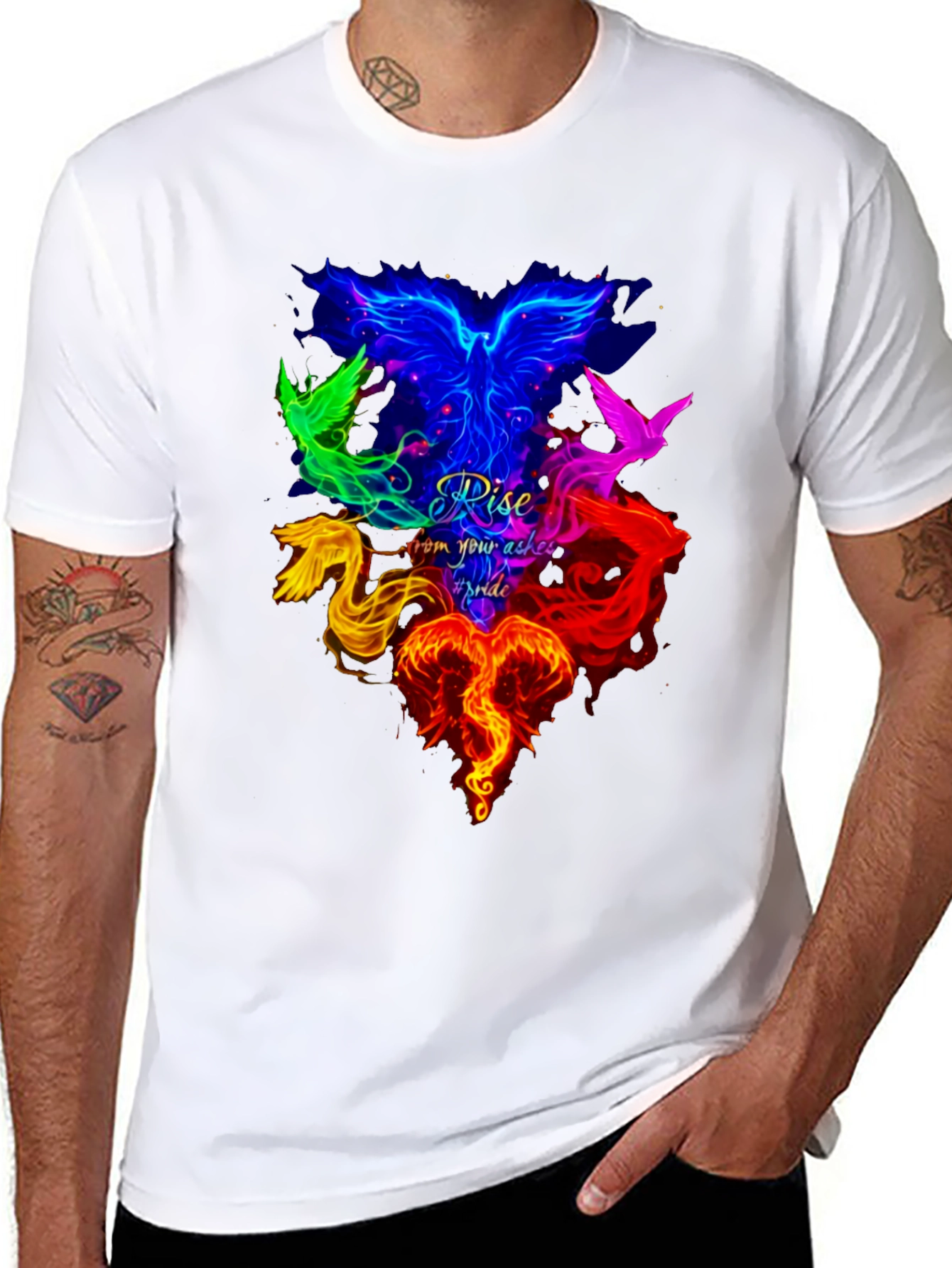 Rise From Your Ashes Pride Phoenix T-Shirt
