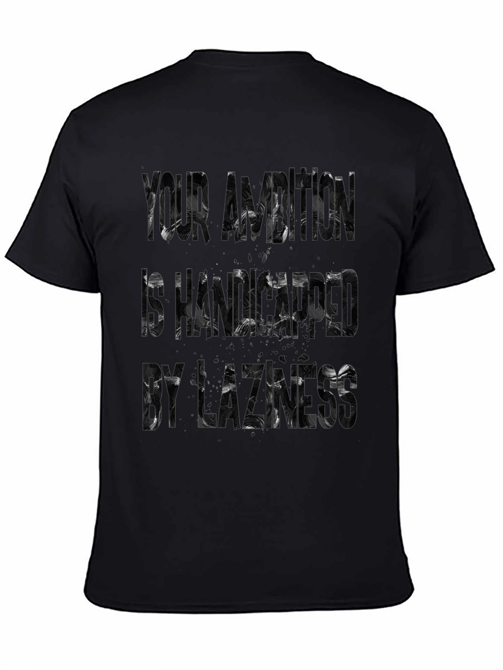 Abstract Black T-Shirt - Your Brain Is Haunted