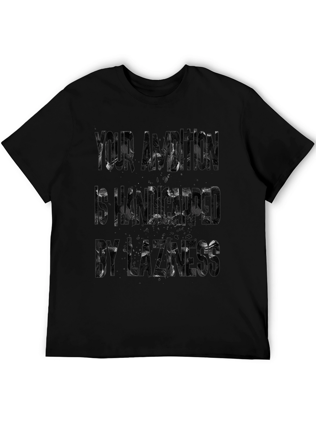 Abstract Black T-Shirt - Your Brain Is Haunted