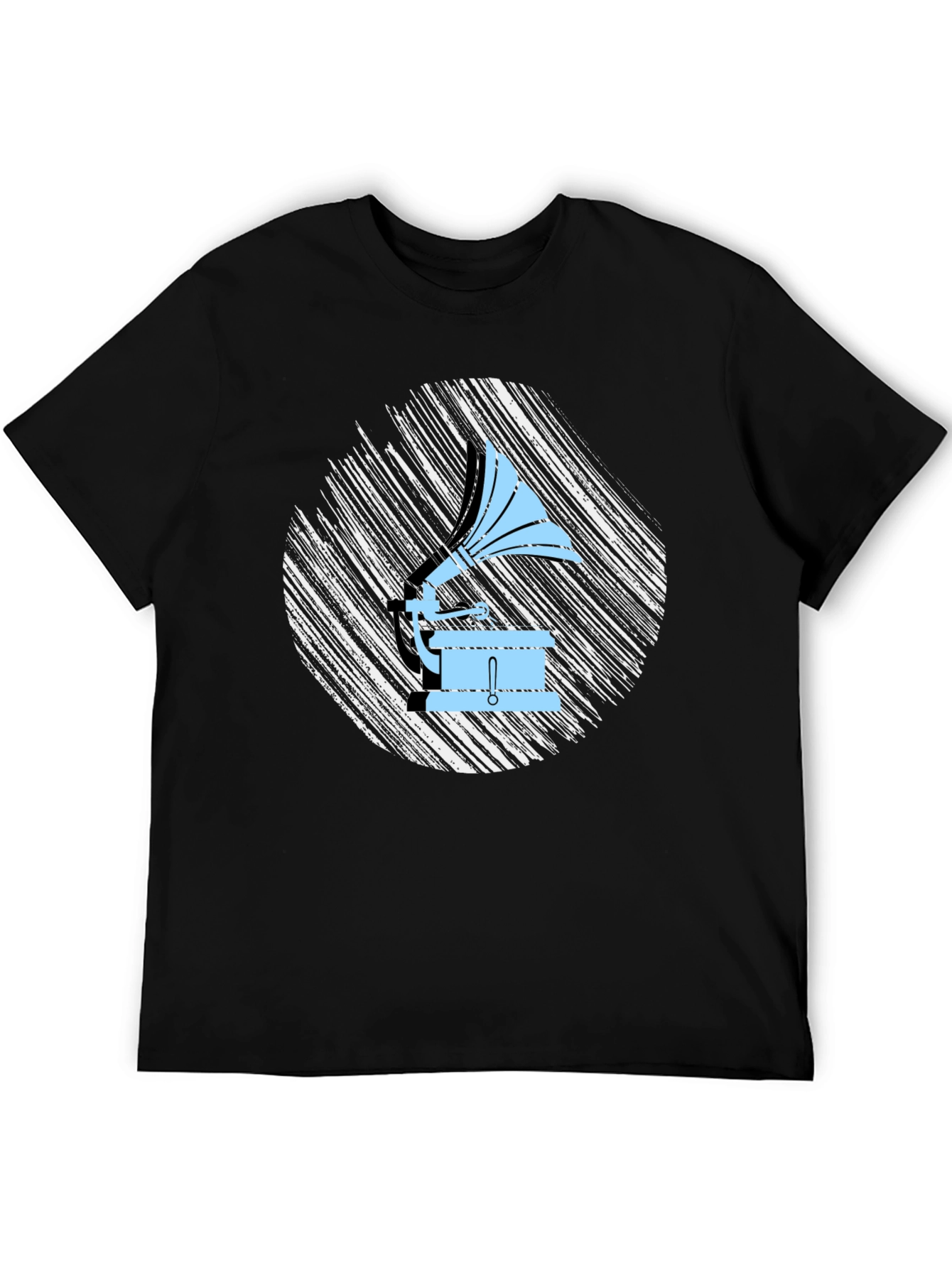 Vintage Gramophone T-Shirt - Retro Music Lover Tee