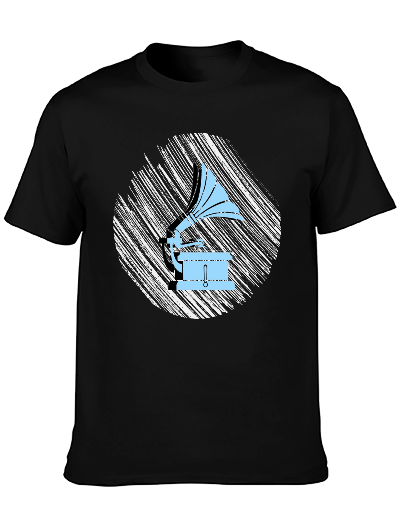 Vintage Gramophone T-Shirt - Retro Music Lover Tee