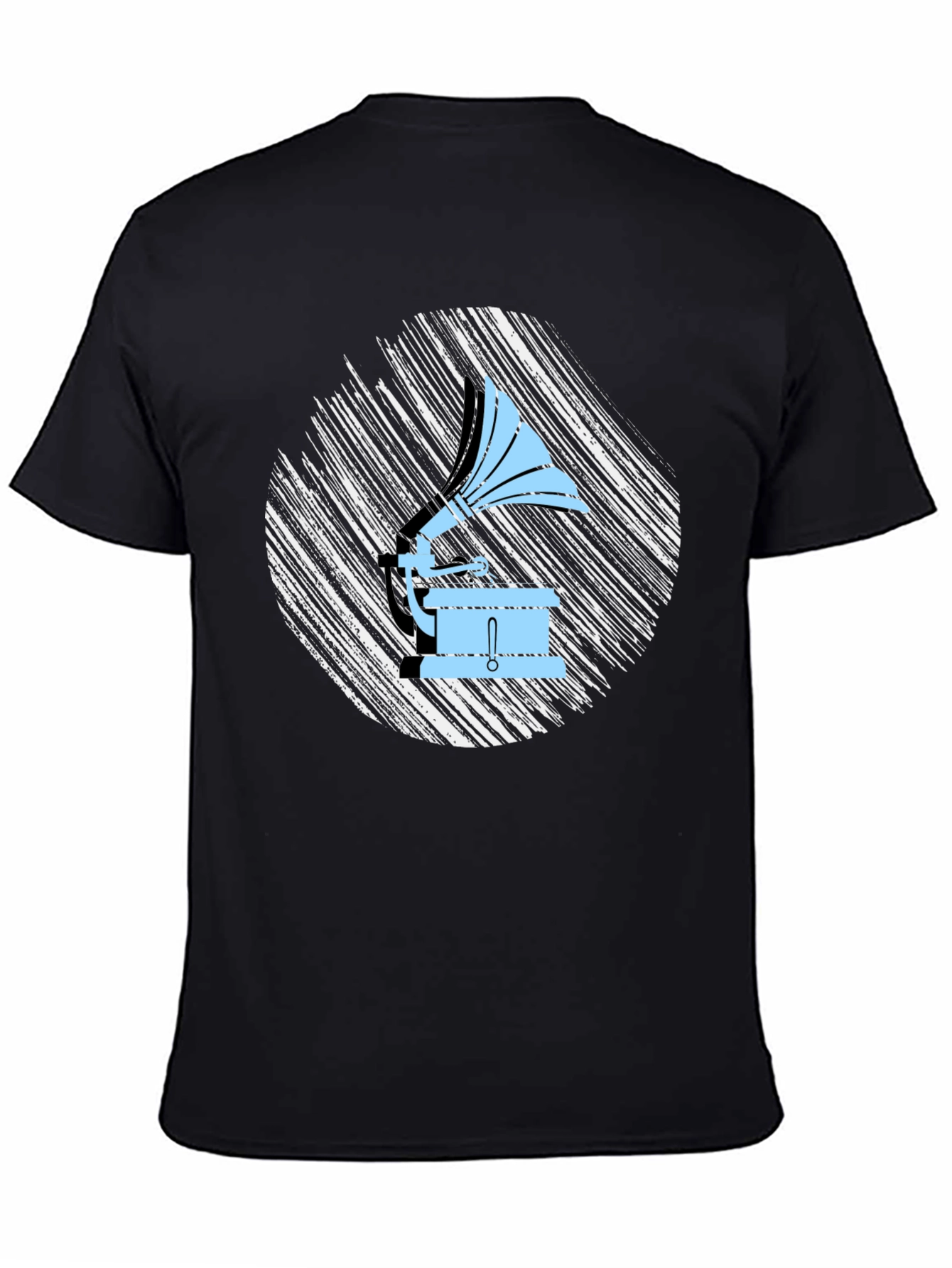 Vintage Gramophone T-Shirt - Retro Music Lover Tee