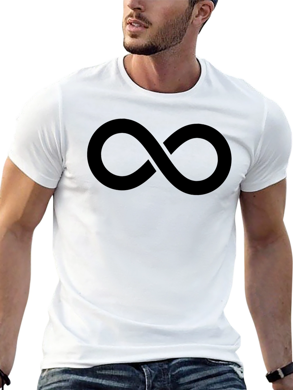 Infinity Symbol Black T-Shirt