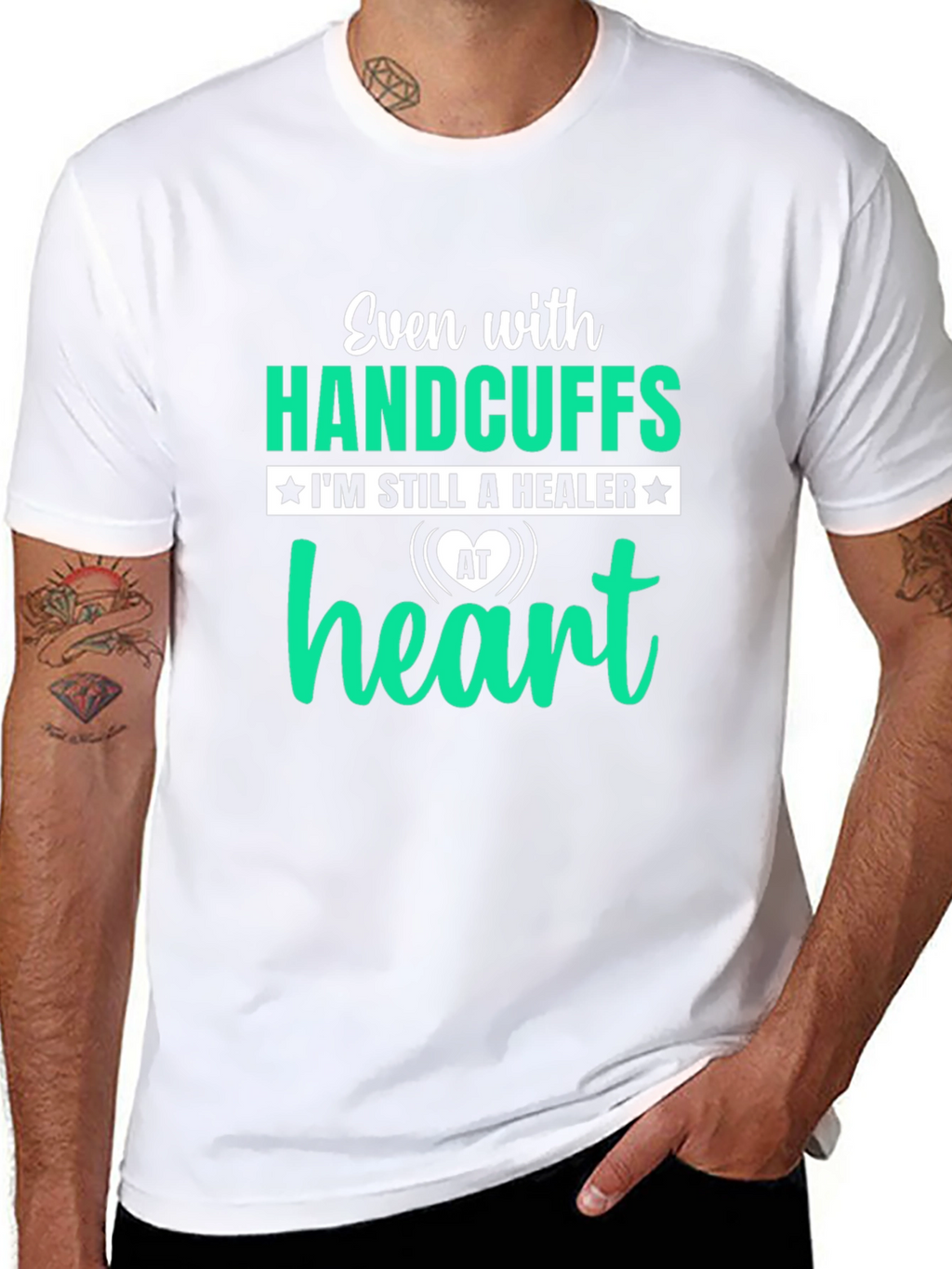 Handcuffs Healer Graphic T-Shirt - Black