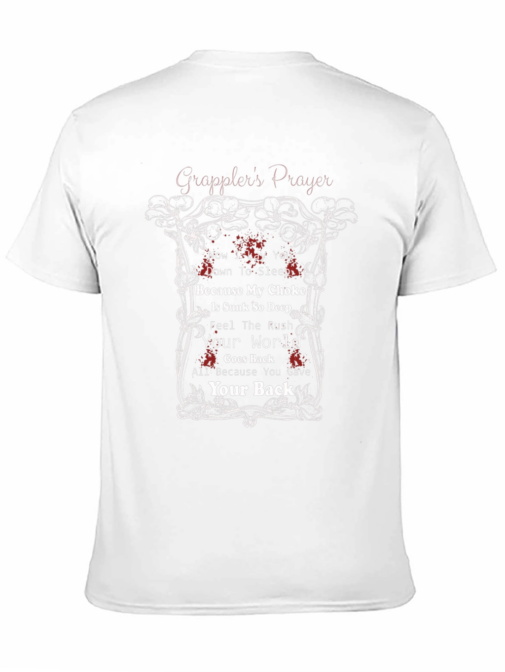 Grapplers Prayer Black Graphic T-Shirt MMA Jiu Jitsu
