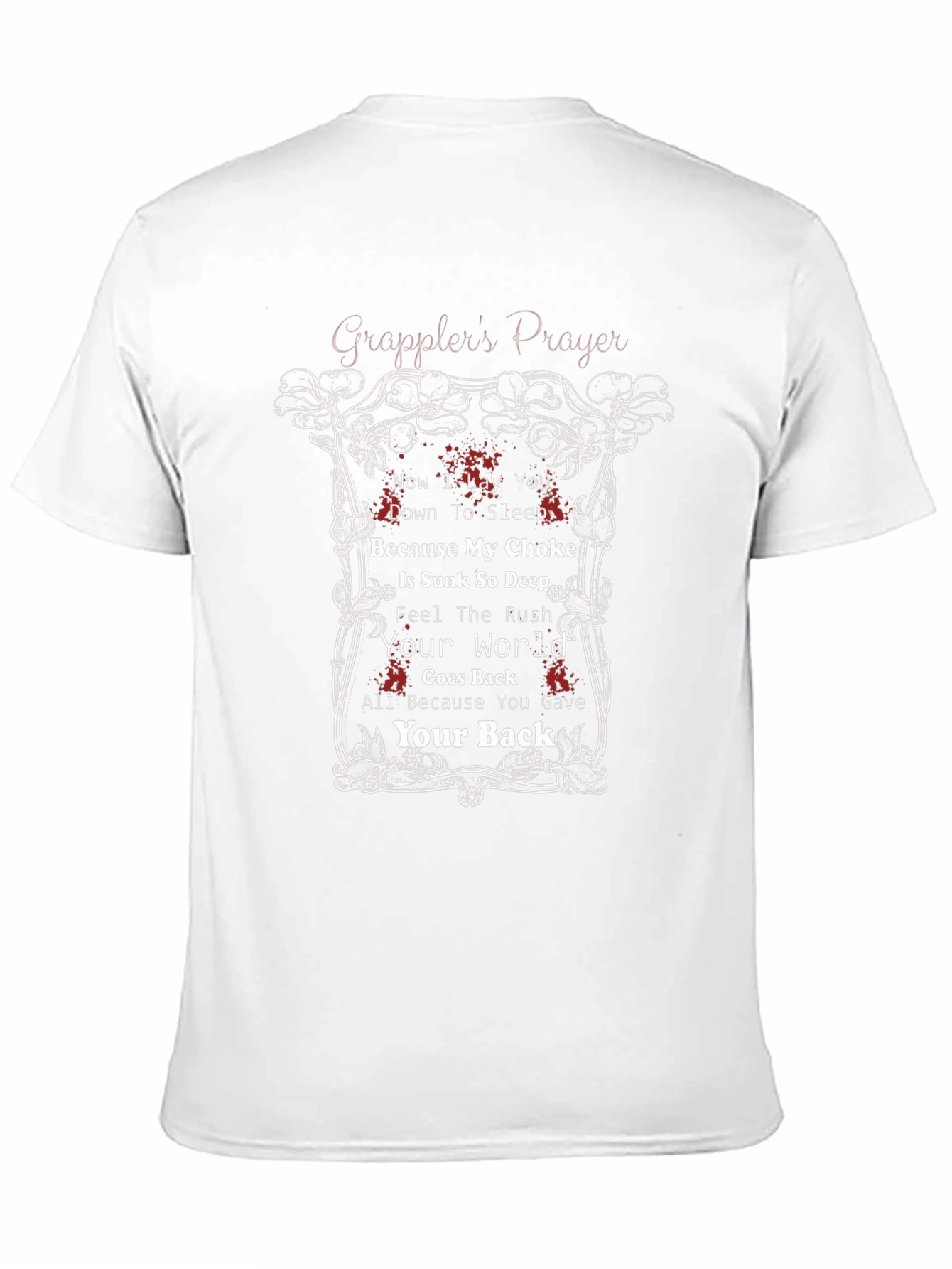 Grapplers Prayer Black Graphic T-Shirt MMA Jiu Jitsu