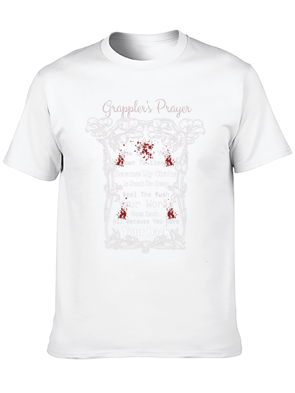 Grapplers Prayer Black Graphic T-Shirt MMA Jiu Jitsu