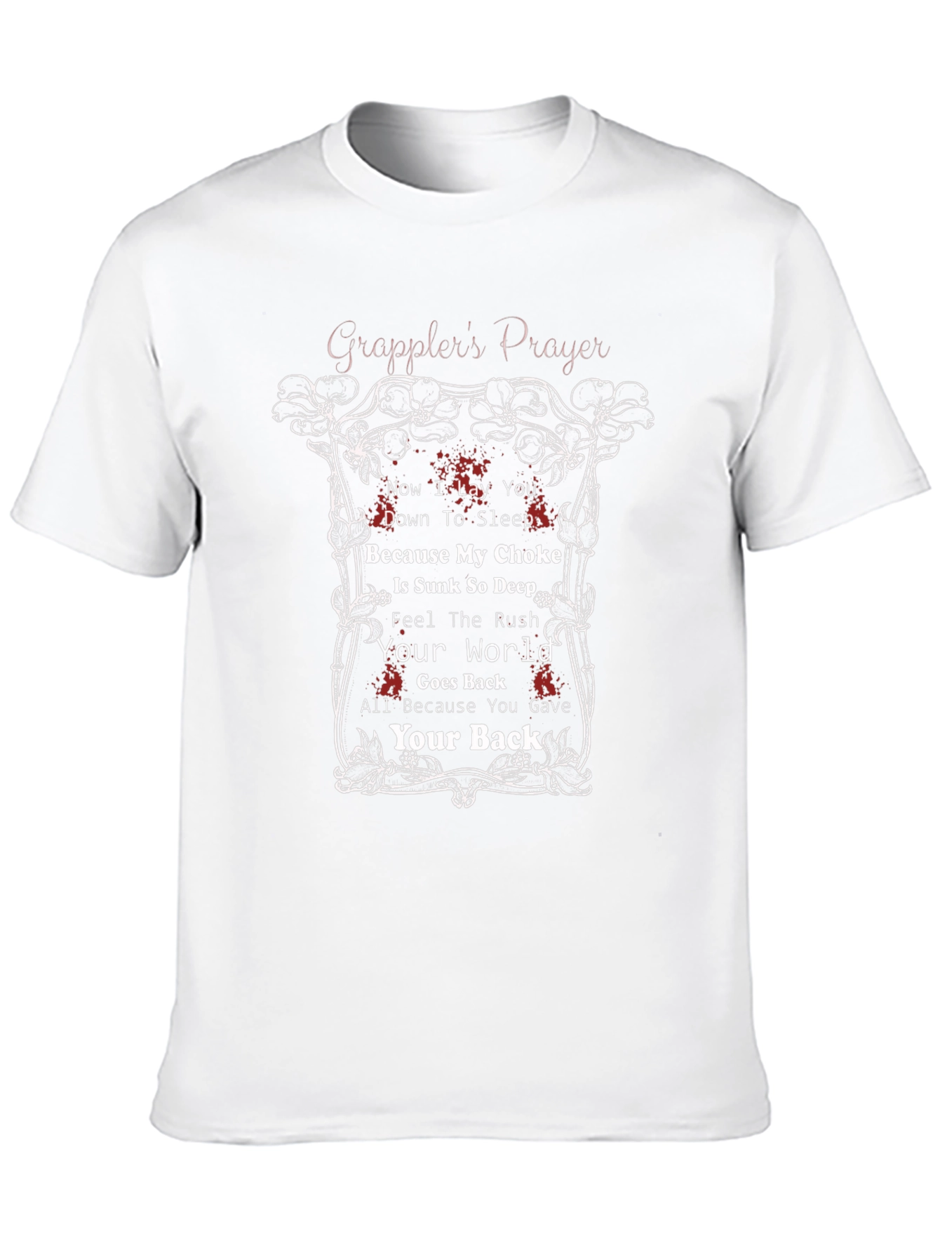 Grapplers Prayer Black Graphic T-Shirt MMA Jiu Jitsu
