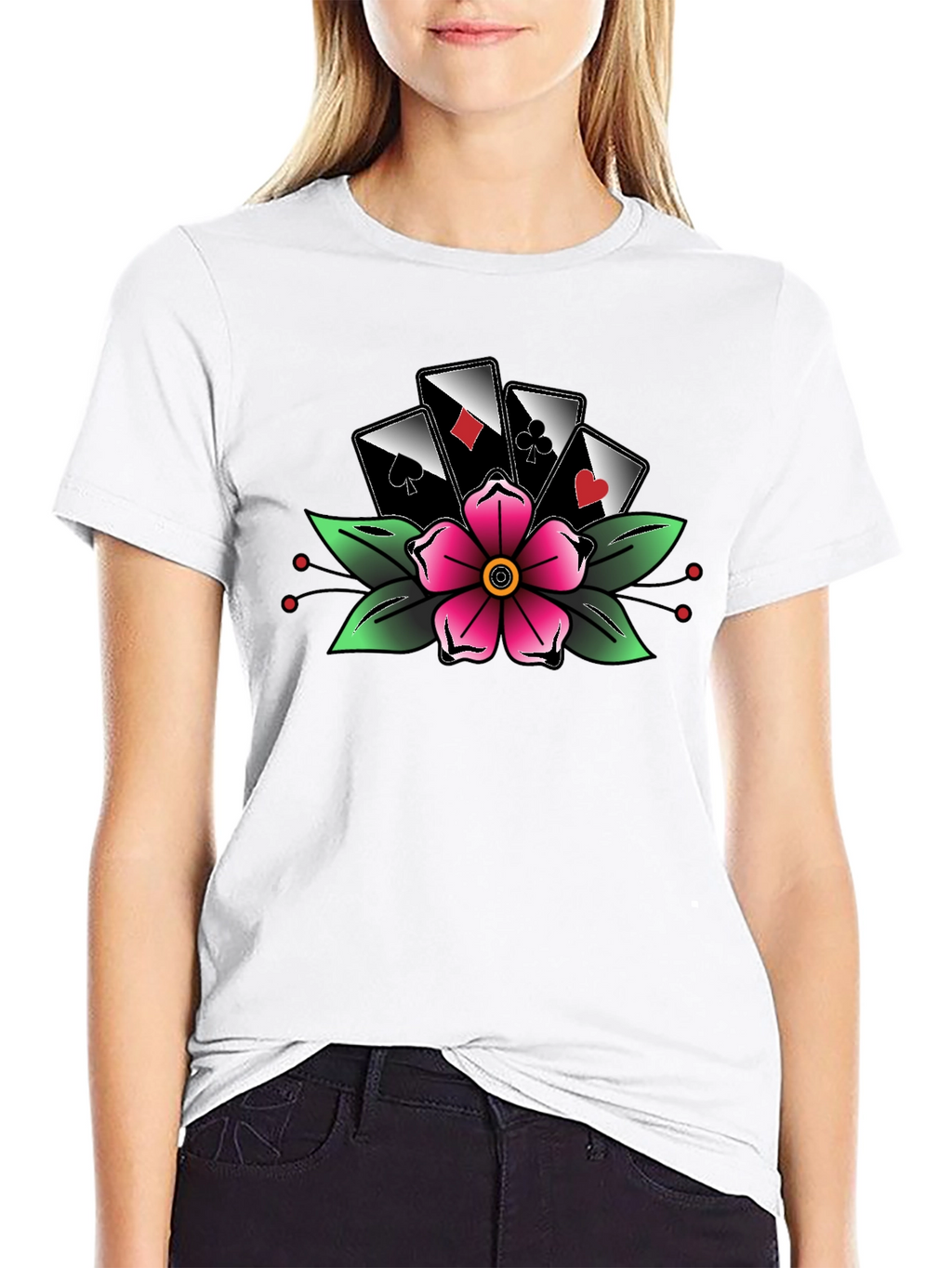 Gamblers Luck Flower Tee