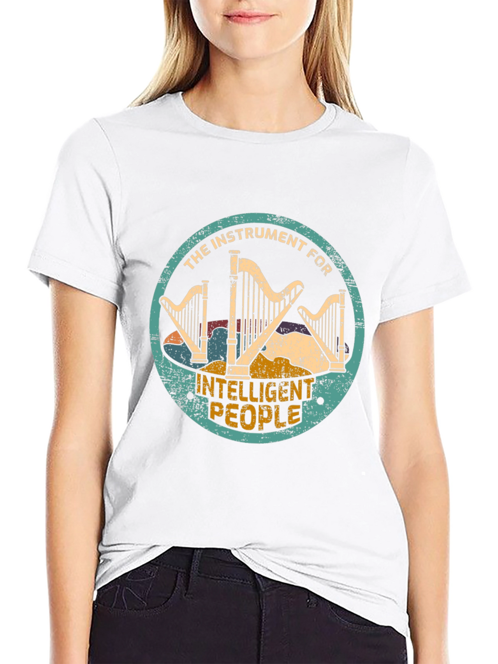 Harp T-Shirt - The Instrument for Intelligent People