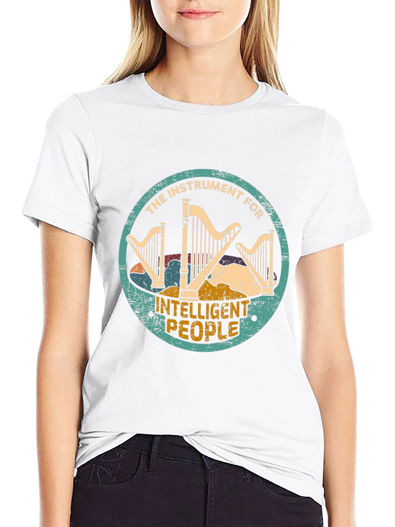 Harp T-Shirt - The Instrument for Intelligent People
