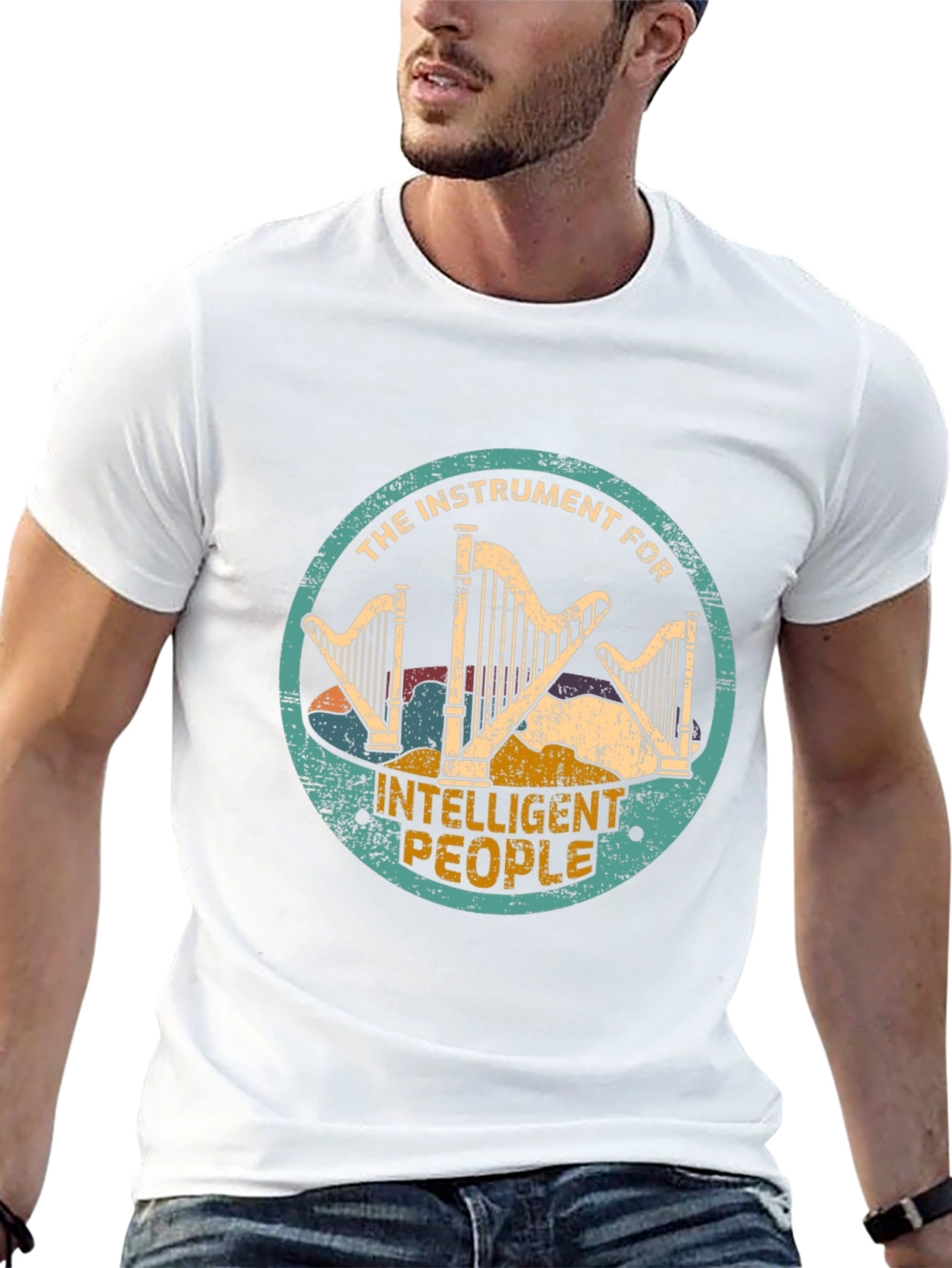 Harp T-Shirt - The Instrument for Intelligent People