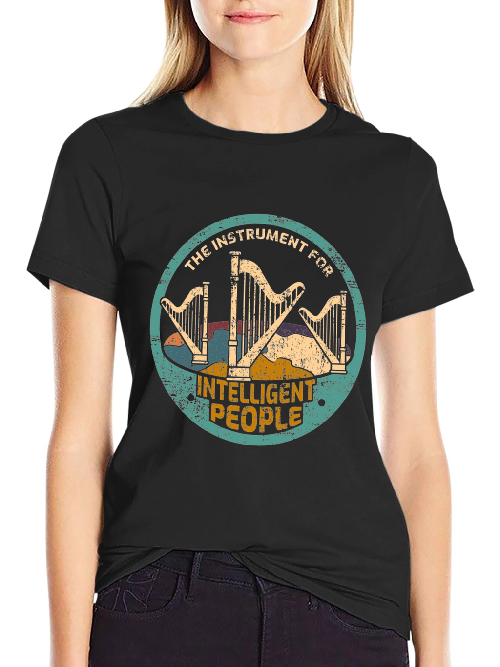Harp T-Shirt - The Instrument for Intelligent People