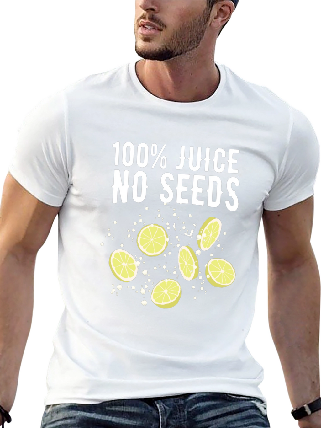 100% Juice No Seeds T-Shirt - Black